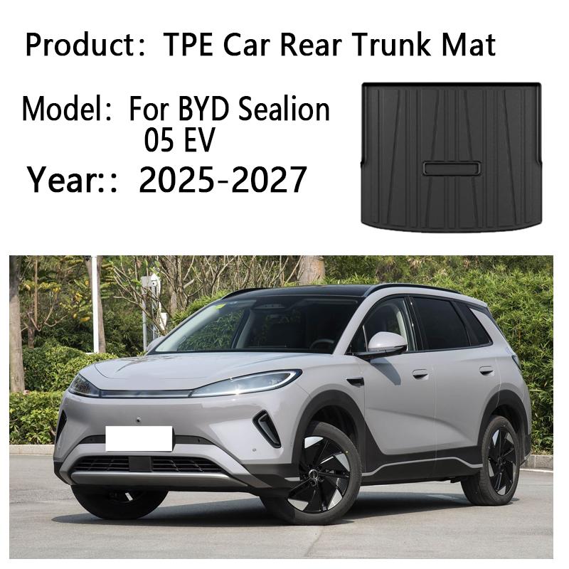Car Rear Trunk Mat For BYD Sealion 05 EV 2025 2026 2027 TPE Carpet Storage Pad Cargo Tray Cushion Boot Mats Car Accessories