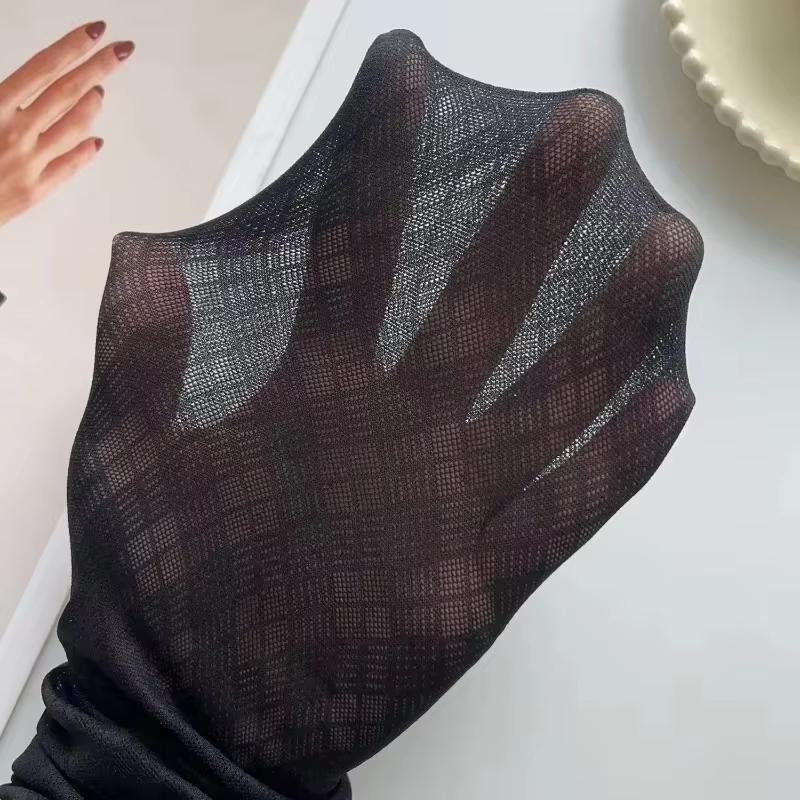 1/2 Pair Women Sexy thin Black Checkered Pantyhose slim Fit Jk Spicy Girl Style Lolita Y2k Japan Style Black Plaid Tights