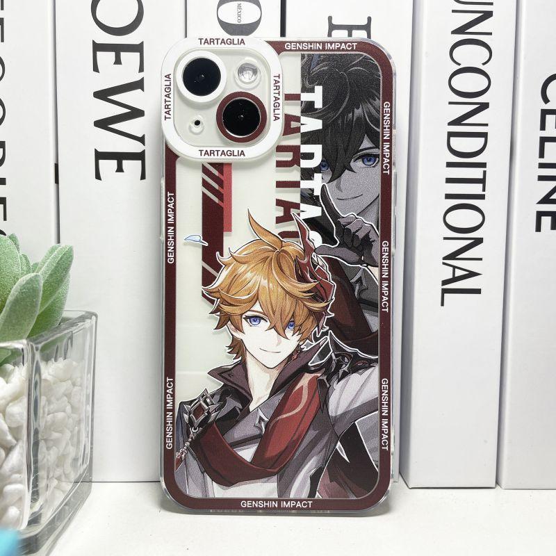 Genshin Impact Case For iPhone 11 12 13 14 15 Pro Max Mini 6 6S 7 8 Plus XR XS Max X Xiao Zhongli Wanderer Alhaitham Cover