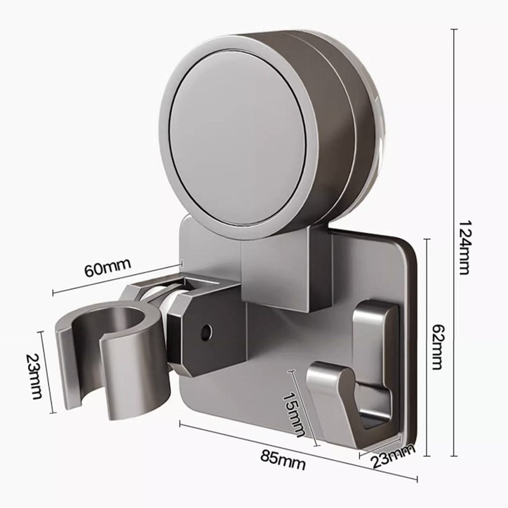 Suction Cup Showerhead Bracket Space Aluminum Handheld Sprayer Support  Bathroom Accessories