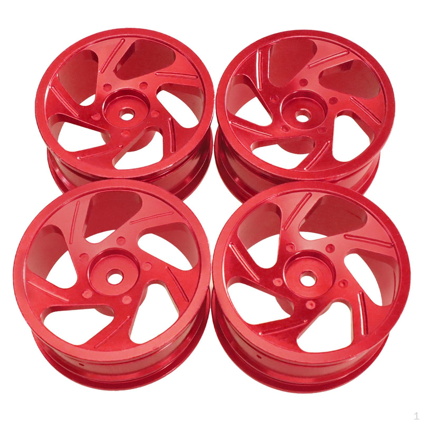 

52mm Aluminum RC Wheel Rim Set Accessories Upgrade Kit Hubs 1/12 Car Parts синій
