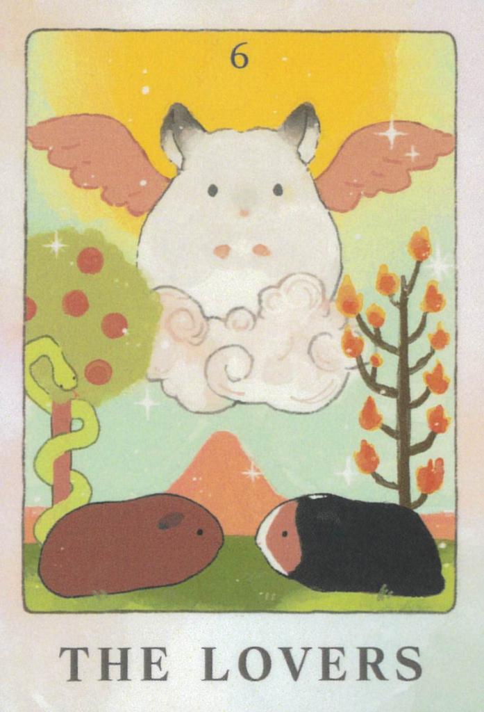 Mochiri Guinea Pig Tarot Produced by NORI STAR 22 and Drawstring Bag Included Cards, CREAM, Cards, Instructions, [Authentic]