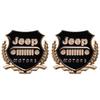 2Pcs Metal Emblem Sticker Car Badge Decoration Decals For Jeep Wrangler Rubicon Renegade Compass Grand Cherokee Patriot Liberty AMU1