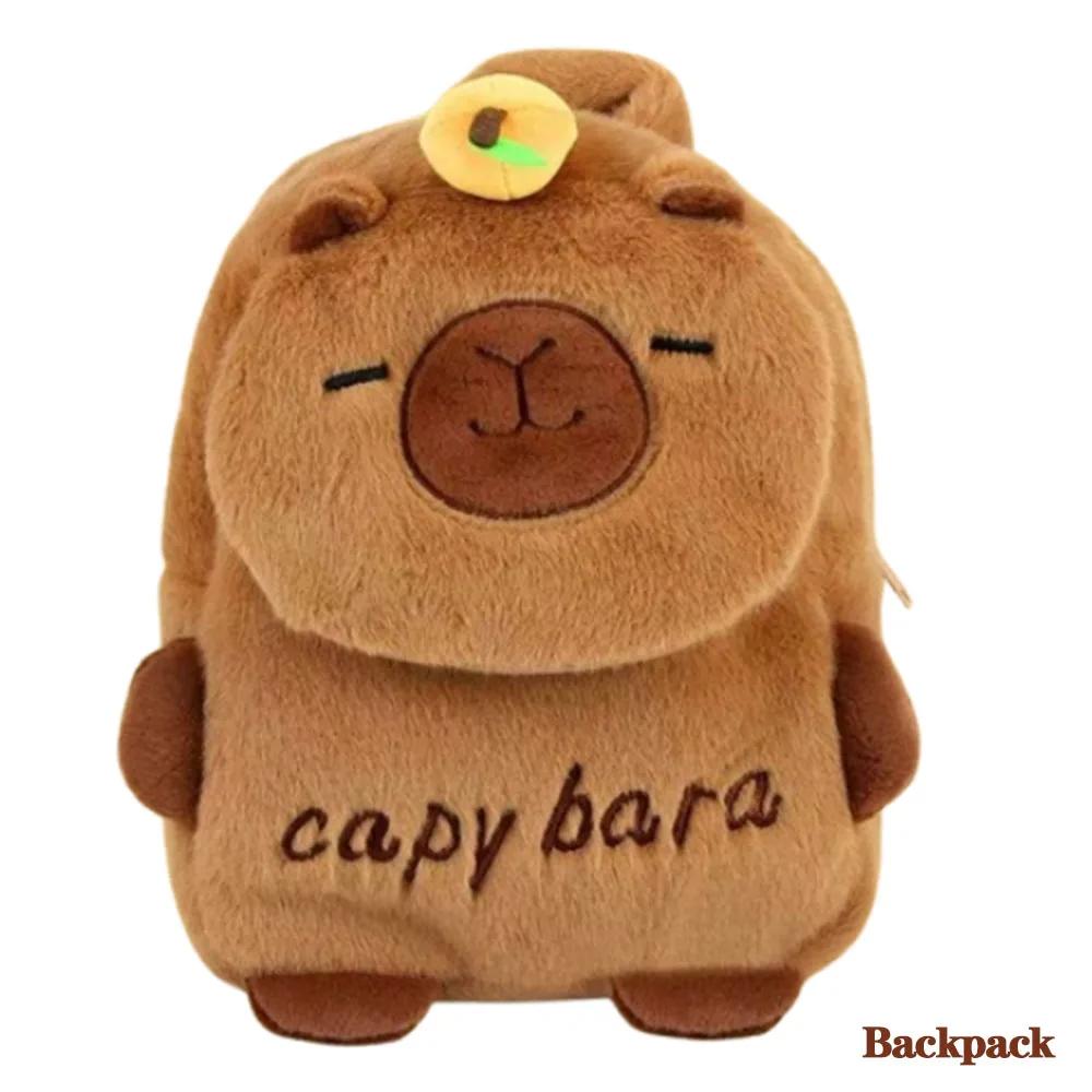 New Capybara Plush Bag Kapybara Shoulder Bag Crossbody Bag Mobile Phone Bag Children's Birthday Gift Holiday Party Favours