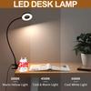 Flexible Clip-on LED Reading Light, 48 Lights, 3 Color Modes and 10 Brightness Levels - USB Powered Table Lamp for Bedroom