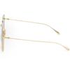 Gucci Women's GG1031S-003 Oversized Square Gold-Tone Metal Sunglasses with Brown Gradient Lenses