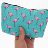 Flamingo Printed Cosmetic Organizer Bag for Storage 1Pcs Portable Makeup Pouch