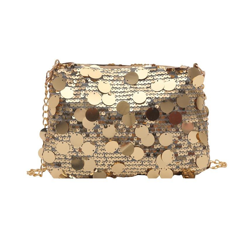 Simple Sequined Bag Women's New High-end Fashion Handbag Niche Versatile Commuter Shoulder Bag