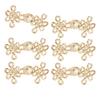 3/6Pieces Chinese Knot Waist Tighten Pin for Pants Jeans Waist Cinching Button Clasp Waist Brooch Clip Waist Fitness Pin
