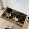 Cavalier King Charles Spaniel Doormat, Non-Slip Floor Mat with Sleeping Puppies Print, Indoor Entrance Rug for Dog Lovers