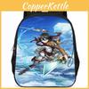 Spacious 15 Inch 3d Attack On Titan School Bag Unisex Design For Kids