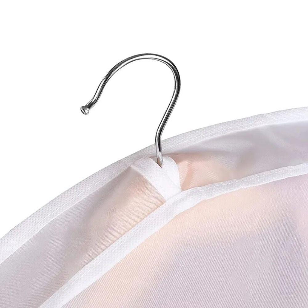 5 Pcs Transparent Clothes Hanging Dust Cover Moistureproof Garment Protector Shoulder Dustproof