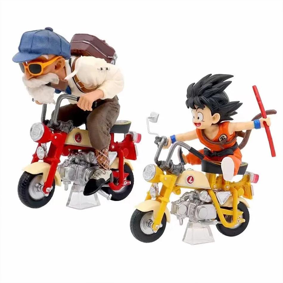Anime Figur Dragon Ball Z Son Goku Herr Roshi Lokomotiven PVC Action Kame Sennin Motorrad Spielzeug für Kinder Sammler
