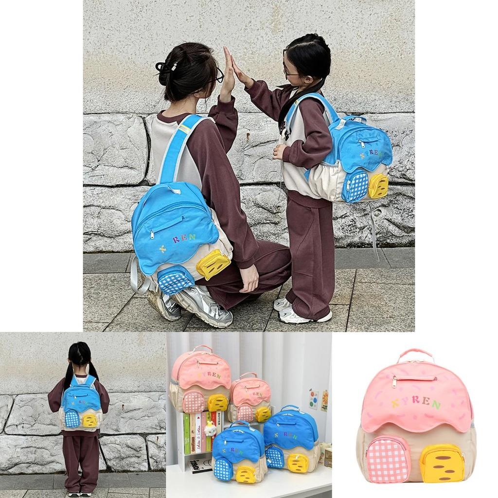 Cute Mushroom House Design Childrens Backpack Breathable Canvas For Kids