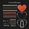 Beginner Friendly Soldering Practice Set With Heart PCB Flashing LED Lights And Detailed Assembly Guide For Welding
