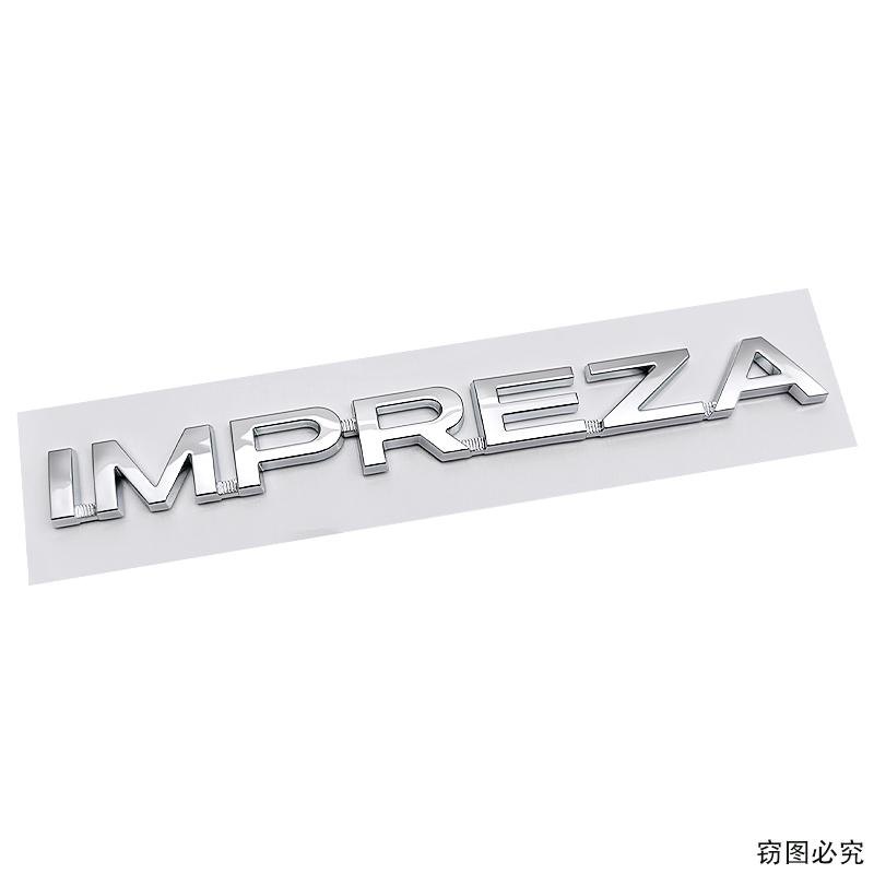 For Subaru IMPREZA Logo Letter Stickers Badge Decal ABS Car Rear Trunk Tail Emblem Decoration Auto Retrofit Accessories liu7