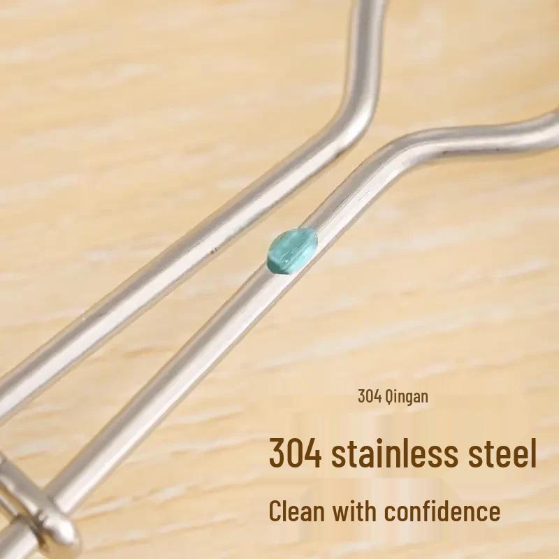 Kuchyňský kartáč s dlouhou rukojetí a houbičkou z dřevité buničiny na hrnky, hrnce a nádobí