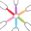 Silicone Baby Teether Necklace Newborn Sensory Chewing Toy For Children Autism Speak Oral Muscle Rehabilitation Training Talk