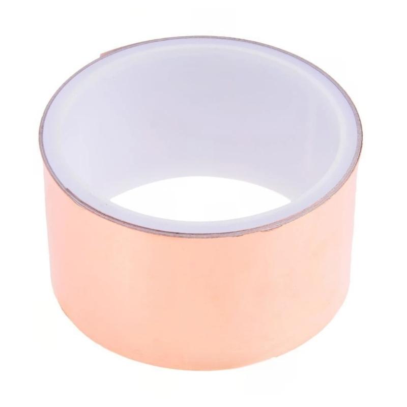

Guitar Copper Foil Tape Adhesive Shielding Tape for Guiter Bass Phone Computer Double Sided Conductive Copper Tape 1