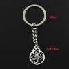 Ring Key Fashion Metal 30mm Key Chain Keychain Jewelry Antique Plated Scorpion Scorpio Zodiac 26x19mm Pendant