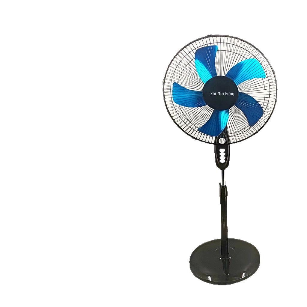 Zhi Mei Silent Wind Power Floor Fan with Remote, Shaking Head, Mechanical Timer, Energy-Saving Design