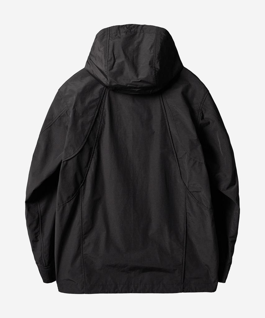 Kalapatthar Nylon Rib Flash Line Jacket - Black