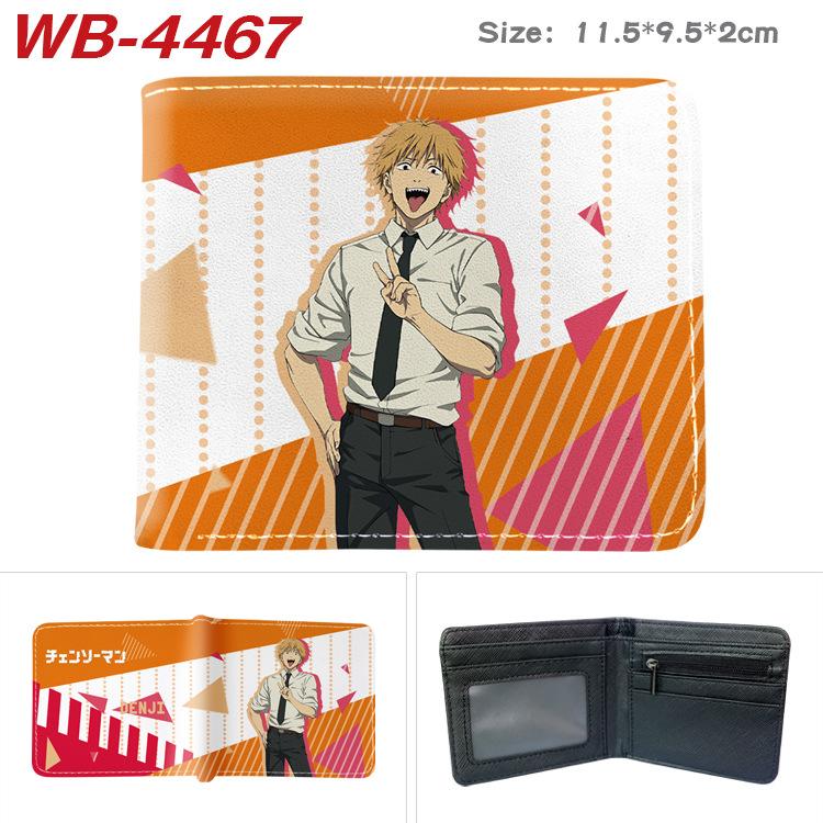 Chainsaw Man Anime Wallet Portable Large Capacity Full Color Folding Leather Purse Unisex Coin Bag