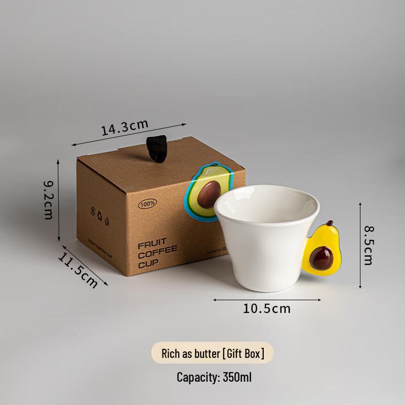 YU Ceramic Handheld Mug with Handle (350ml)
