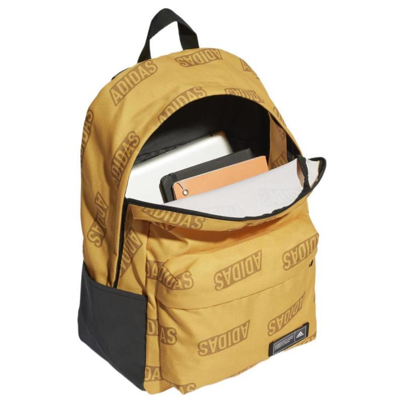 Adidas Recycled Polyester Canvas Backpack Regular Unisex Yellow Adidas IJ5640