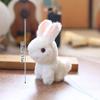 1Pcs Easter Bunny Rabbits Simulation Soft Fur Color Starry Sky Color Cute Bunny Children Plush Interactive Animal