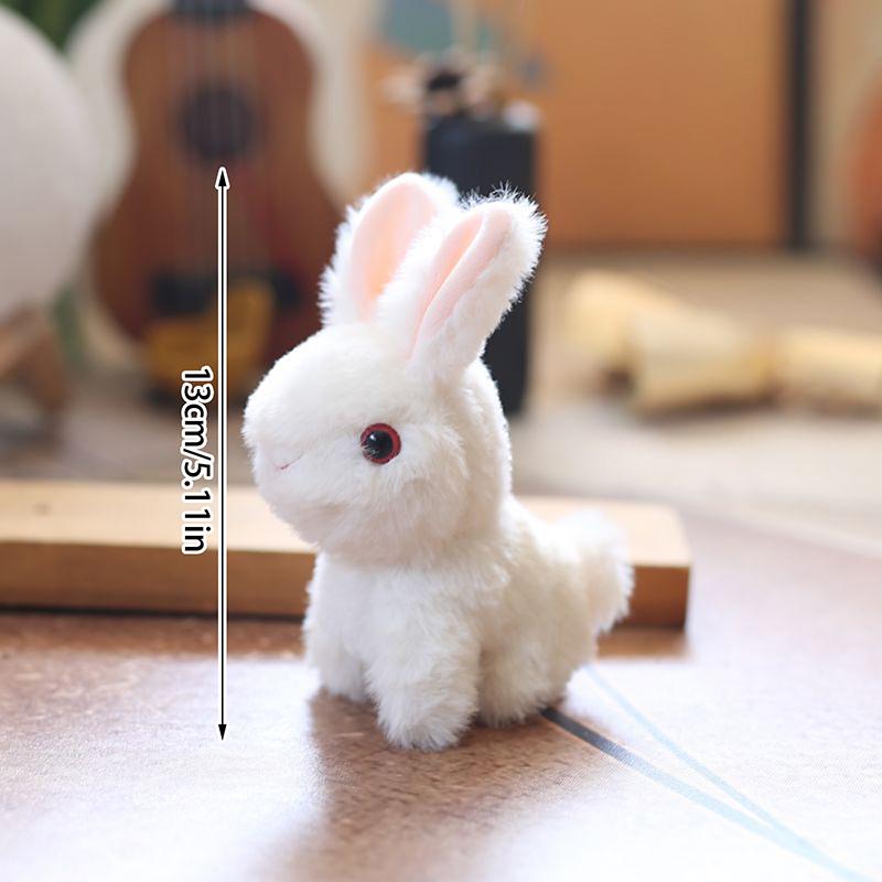 1Pcs Easter Bunny Rabbits Simulation Soft Fur Color Starry Sky Color Cute Bunny Children Plush Interactive Animal