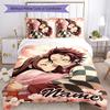 3pcs Demon Slayer6 Cover Set - Personalized Name, HD Printed Bedding with 1 Cover and 2 Pillowcases - Perfect for Home Decor, Easy Care