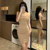 Sexy lingerie Passionate hot uniform temptation Slim fit hip wrap neck nightdress small chest show big open gear free