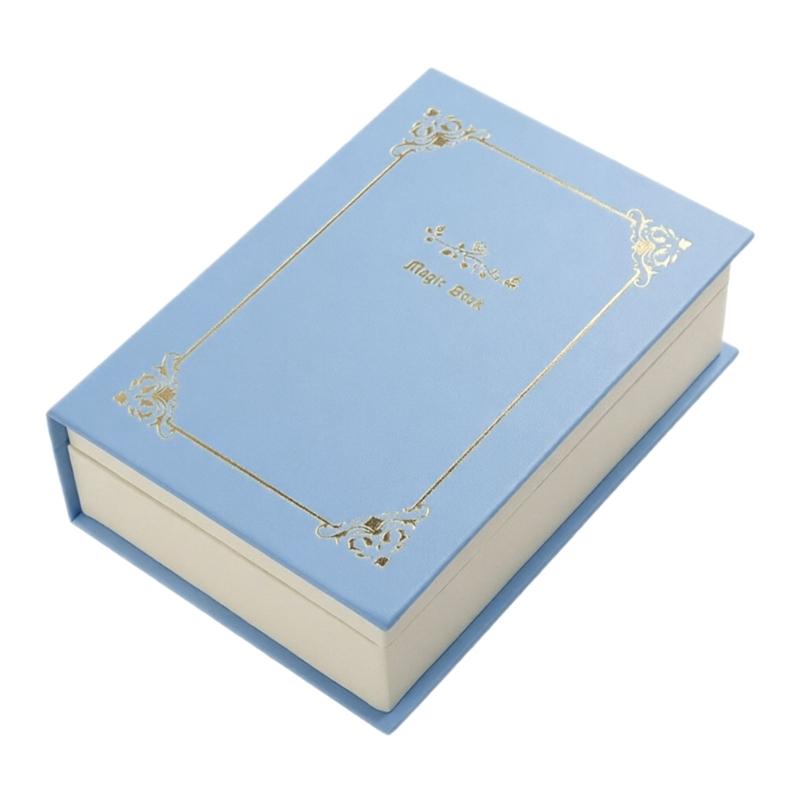 A52E Versatile PU Jewelry Storage Solution Book With Spacious Sections for Women and Girls Travel Jewelry Case