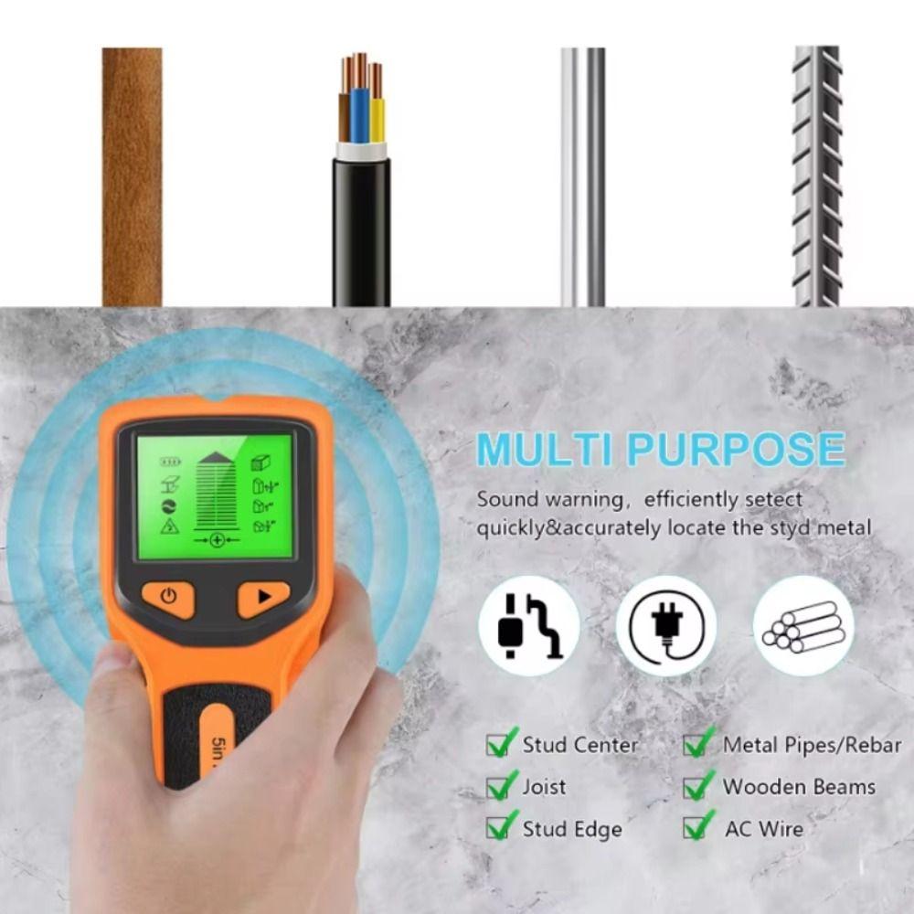 AC Voltage Studs Finder Measuring Instrument LCD Display Electric Wall Scanner Metal Measurement Cable Scanner