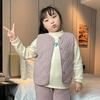 Plus Size Children's Winter Uniform Vest - Warm, Thick Sleeveless Jacket for Boys and Girls