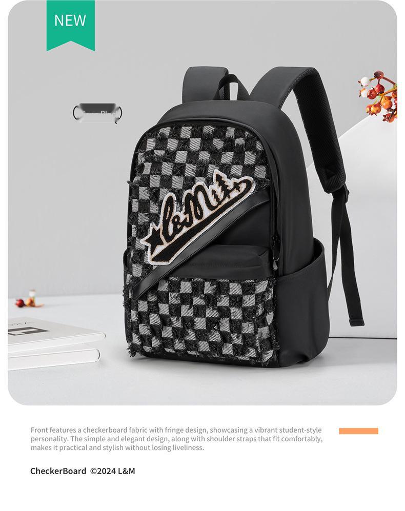 Stylish and Spacious Backpack: Perfect for Travel, School, and Short Trips for Middle School Students - Lightweight and Trendy Design.