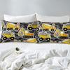 Excavator Pattern Bed Hat Three-Piece Digital Printing Bedding Bed Hat Three-Piece Set Children And Adults