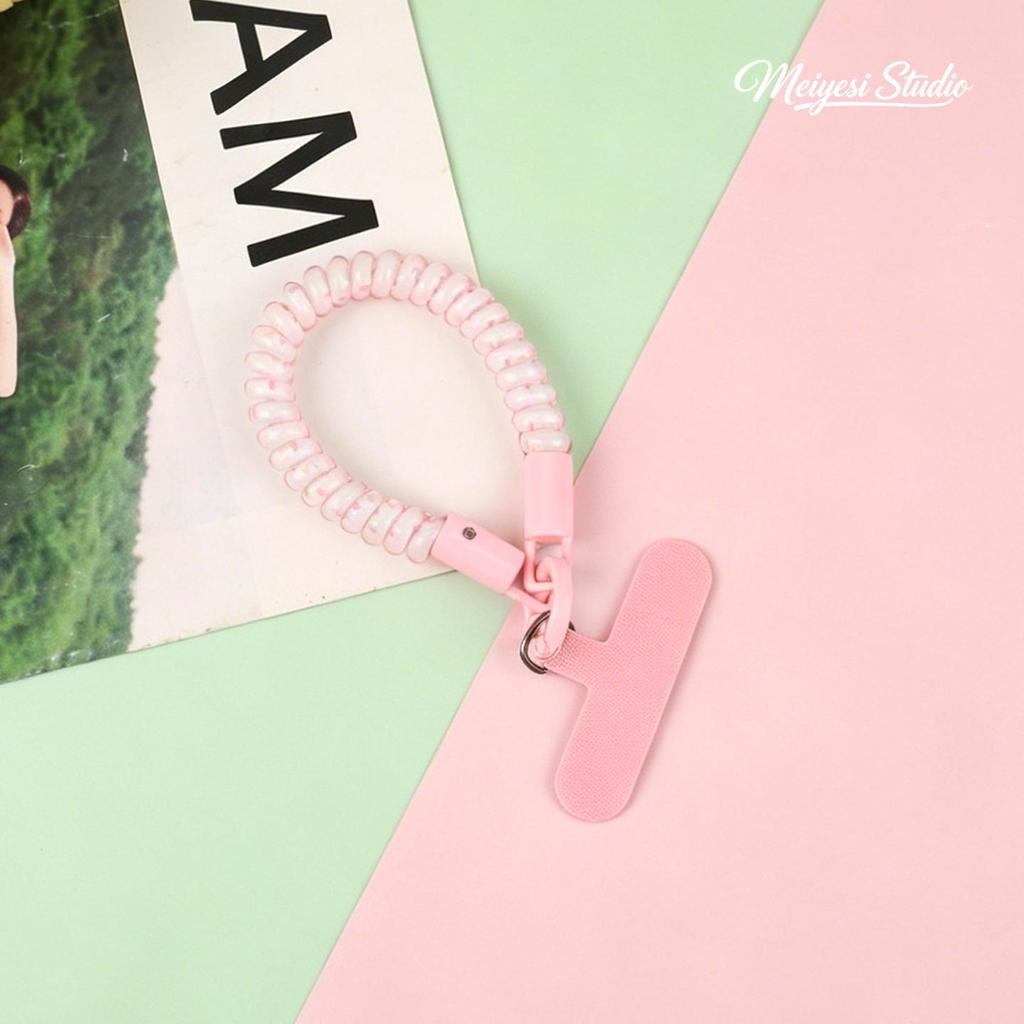 Spring Style Retractable Elastic Keychain & Phone Strap