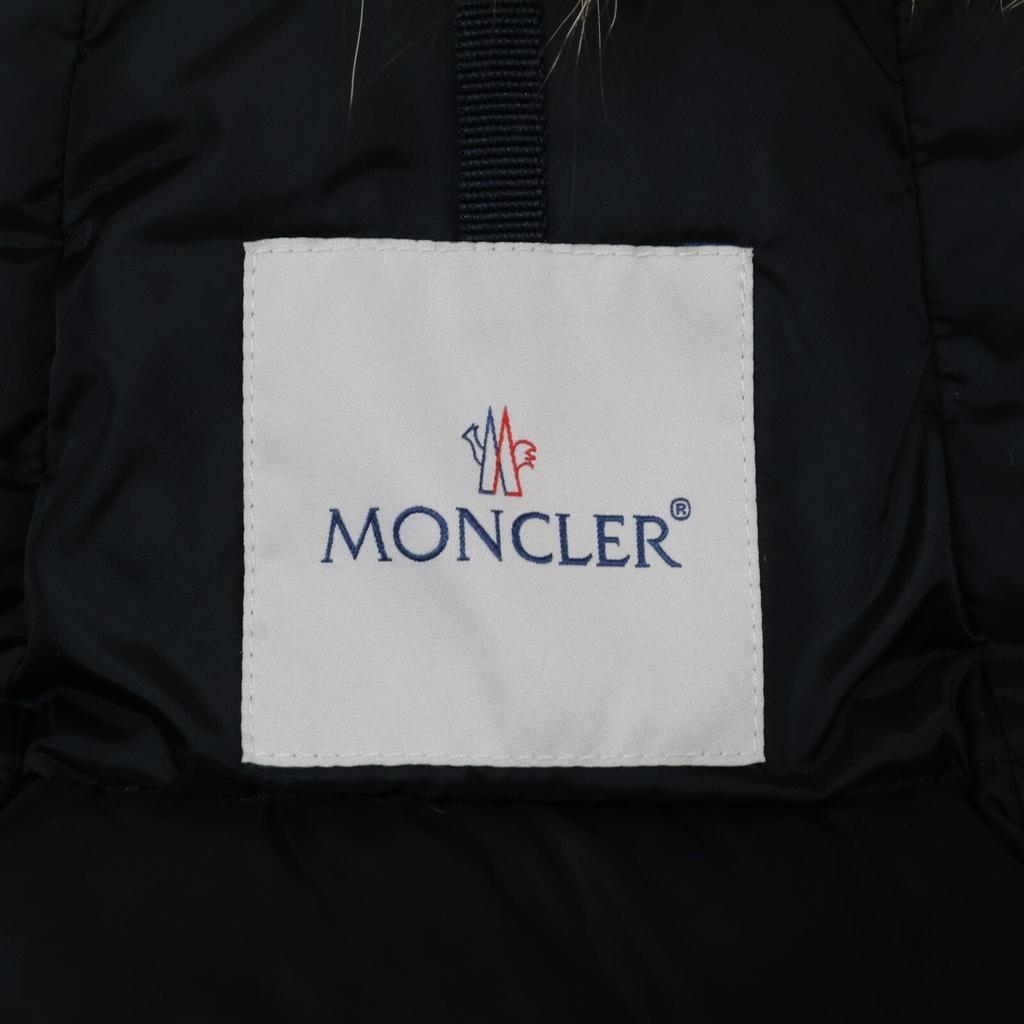 MONCLER [Good Condition] HIRONDELLE Down Jacket with Fur Collar coat O blackUsed