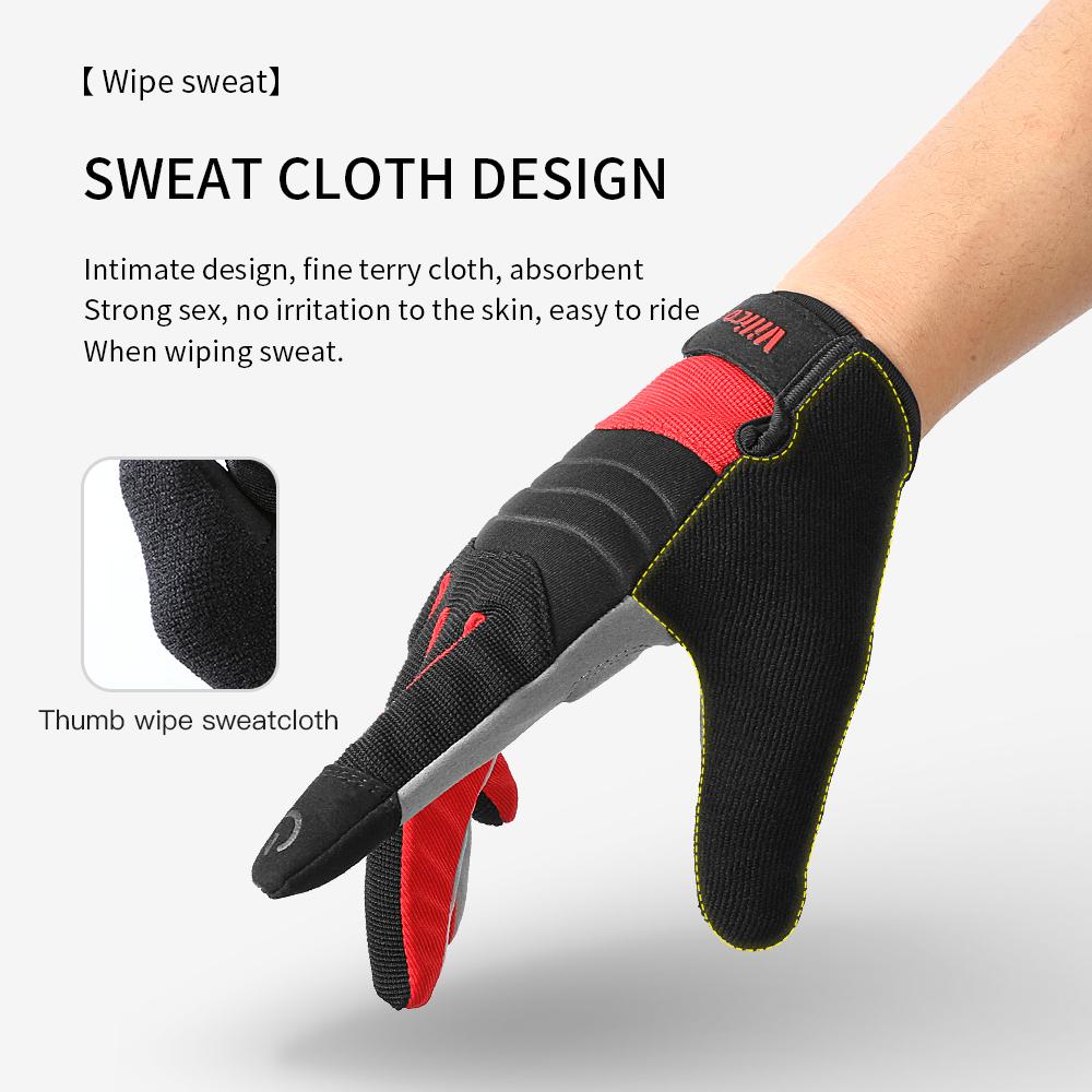 Professional Level Outdoor Cycling Gloves Super Fiber Wear-resistant Shock-absorbing Breathable Comfortable Riding Gloves