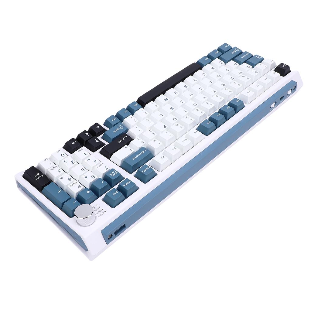 Wireless Mechanical Keyboard BT 2.4G USB C Connection Hot Swappable Gaming Typing Keyboard RGB Backlit 75percent