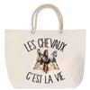 Rope Handle Beach Bag Horses C'est La Vie Birthday Christmas Gift | Large Tote Bag &; Sport