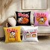 B-Buldak R-Ramen Cushion Cover Soft Short Plush Pillow Cover Smooth Cozy Texture Aesthetic Cushion Case Home Decor