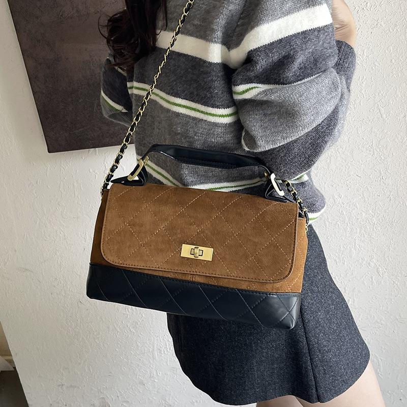 Large Capacity Bag Women's Autumn New Casual Chain Messenger Bag Portable Commuter Tote Bag
