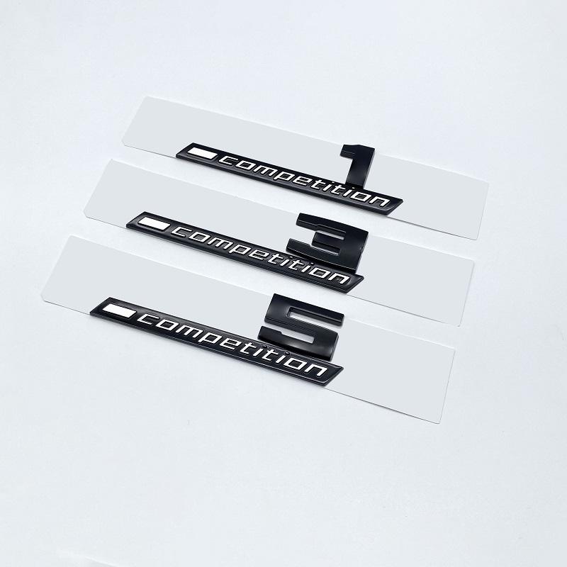 Giossy Black 3D ABS COMPETITION ABS Emblem Thunder Edition For BMW M1 M2 M3 M4 M5 M6 M8 Car Trunk Badge Sticker
