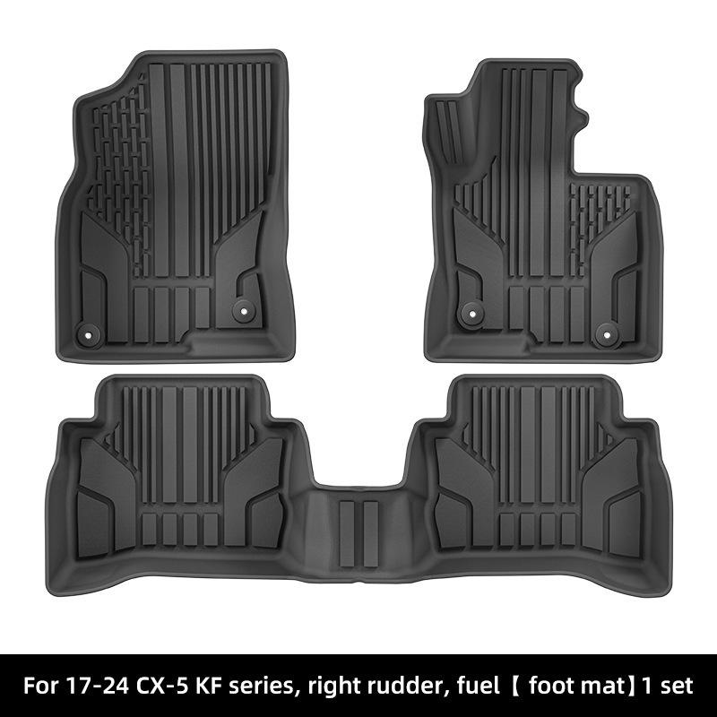 Custom-Fit TPE Floor Mats: Waterproof & Dirt-Resistant for 2017-2024 Mazda CX-5 KF Series