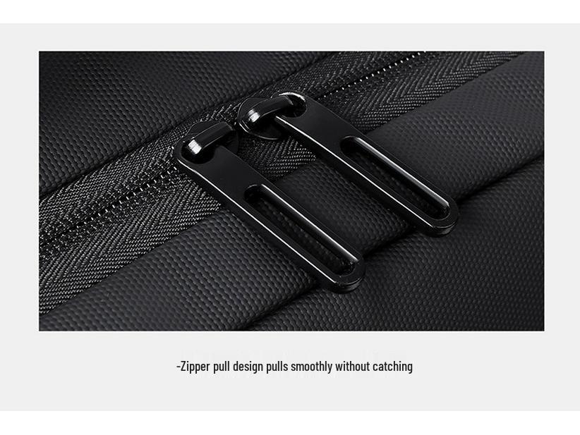 Expandable Multifunctional Business Travel Backpack - Solid Color, Minimalist Design for Cross-Border Trips