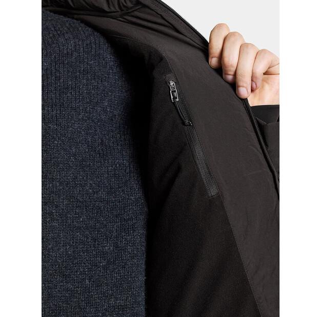 Winter Jacket Didriksons Jona Usx Jkt 504923, Black, Standard Fit