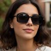 2025 Fashion Vintage Square Sunglasses Women Men Popular Design Sun Glasses Black Narrow Frame UV400 Shades Multi Color Beach